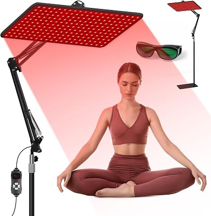 Red Light Therapy for Body and Face, 660nm 850nm 940nm Infrared Redlight-Therapy Lamp Device with... | Amazon (US)