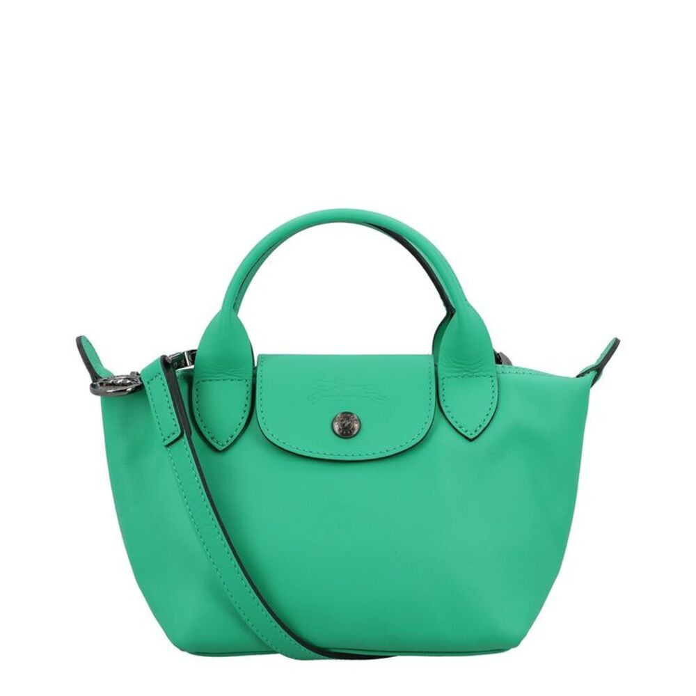 Longchamp Le Pliage Xtra Xs Leather Handbag, Green | Poshmark