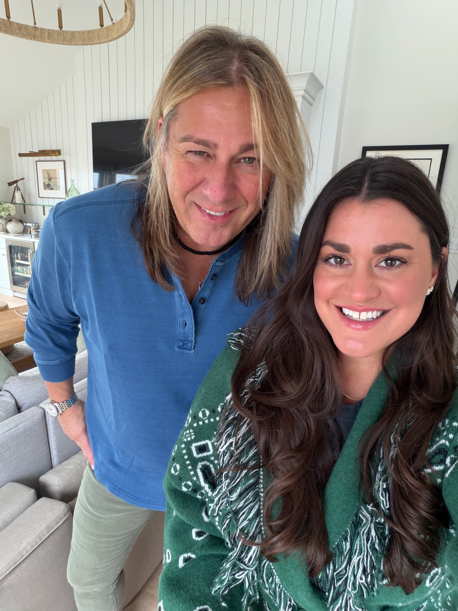 My sweater and my husbands shirt! 

#LTKootd