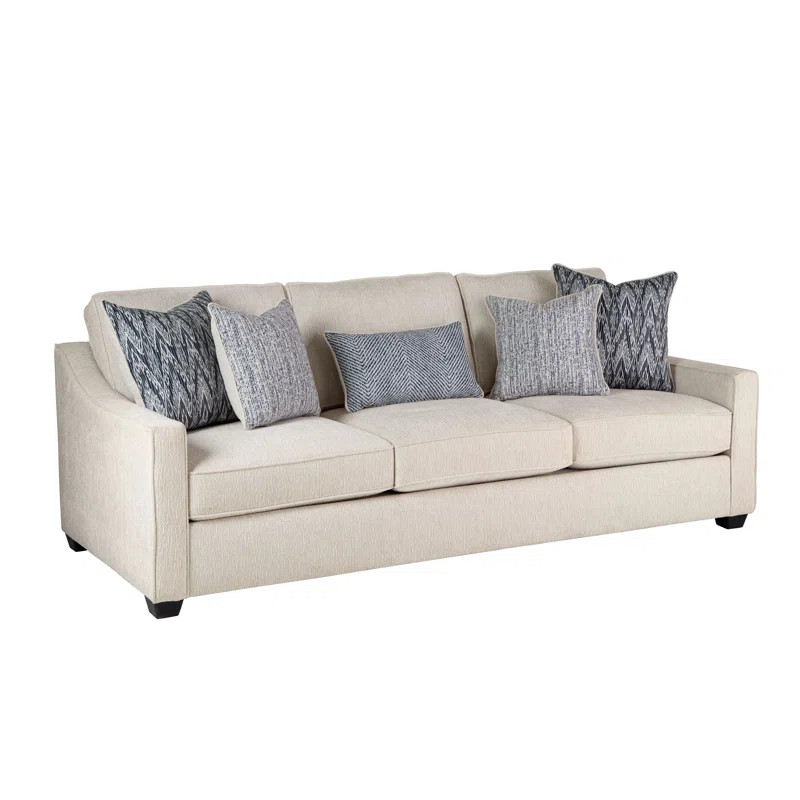 Cherisse 96" Tuxedo Arm Sofa with Reversible Cushions | Wayfair North America