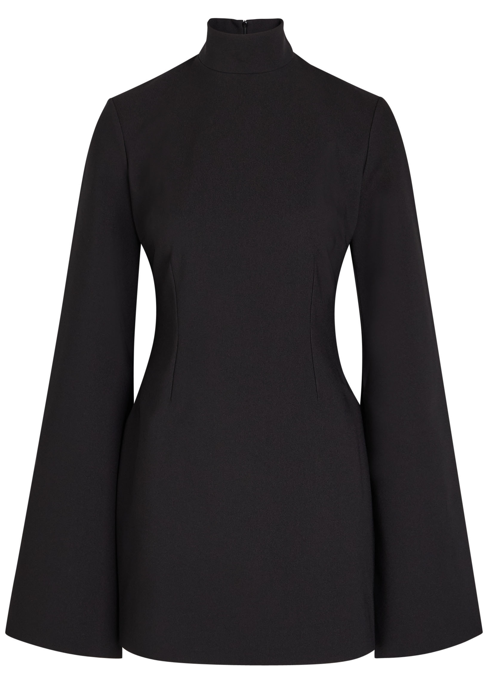 Laurel bell-sleeve crepe mini dress | Harvey Nichols