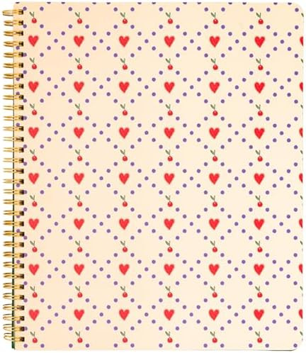 ban.do Floral Rough Draft Large Spiral Notebook, 11" x 9" with Pockets and 160 College Ruled Page... | Amazon (US)