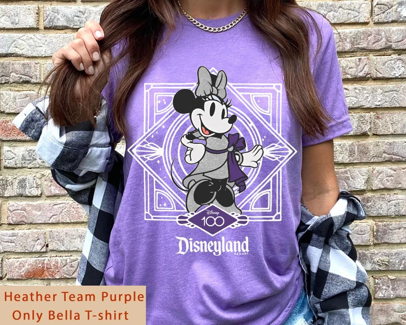 Cute Minnie Mouse Disney100 Shirt / Disney 100 Years Of Wonder Tee / Walt Disney Company T-shirt ... | Etsy (US)