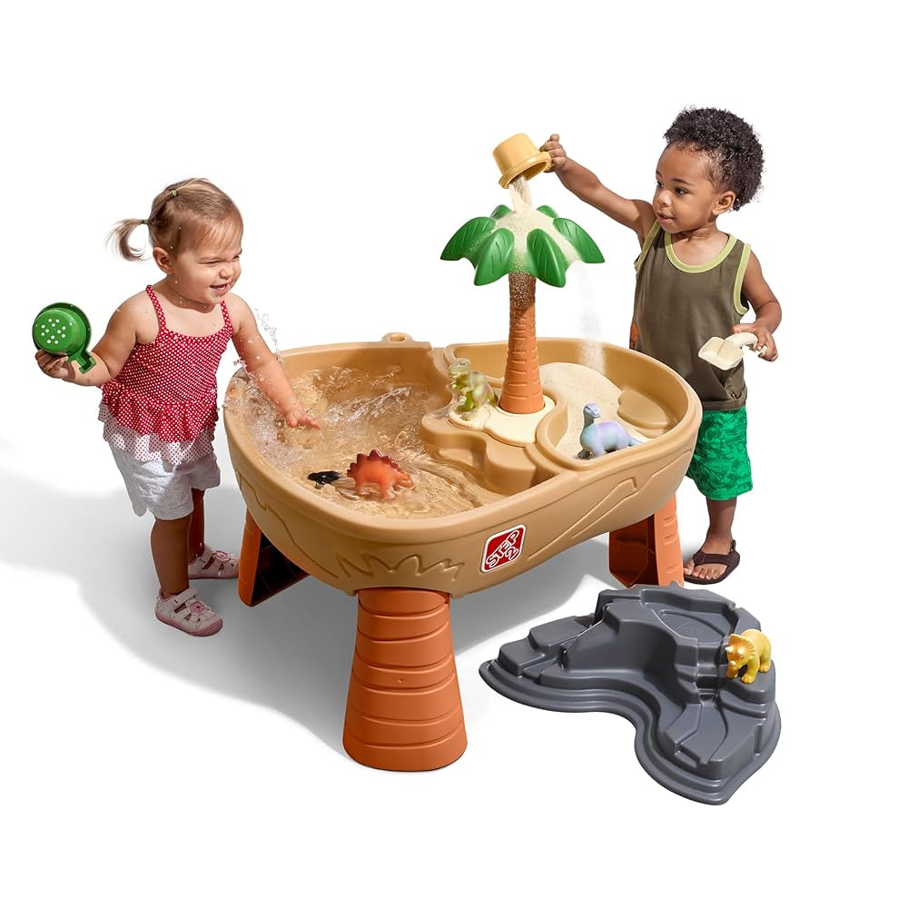 Step2 Dino Dig Sand and WaterTable, Kids Activity Sensory Playset, Summer Outdoor Toys, 7 Piece W... | Amazon (US)