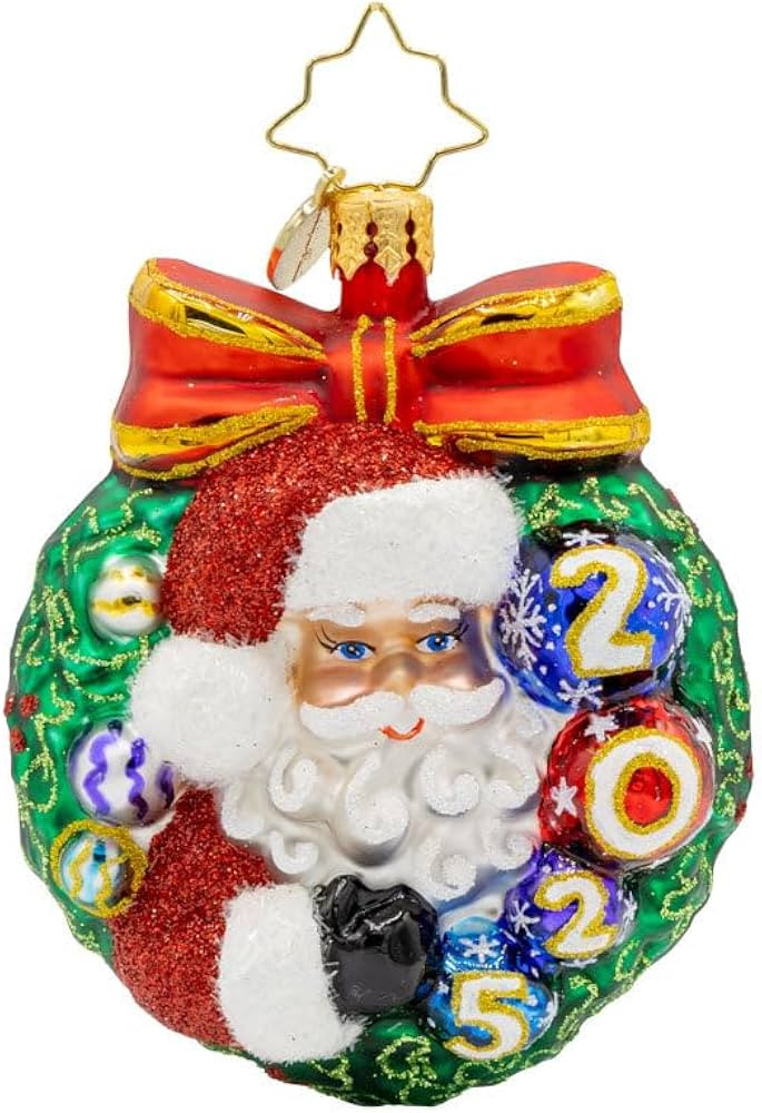 Christopher Radko Hand-Crafted European Glass Christmas Tree Decorative Ornament, Smiling Through... | Amazon (US)