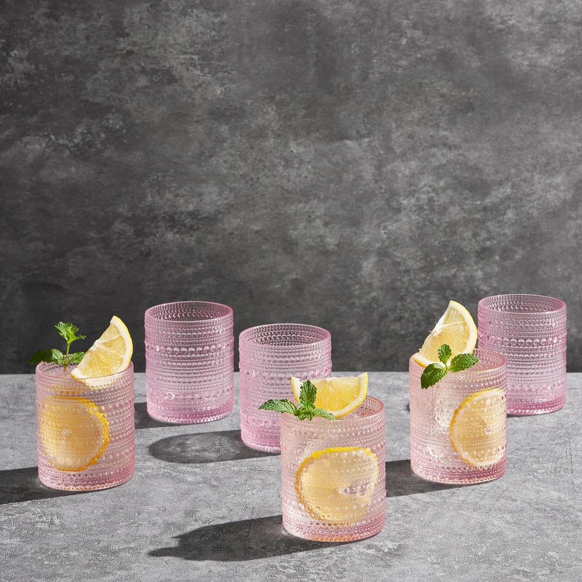 Monet Hobnail Lowball Glassware, Set of 6 | Plow & Hearth