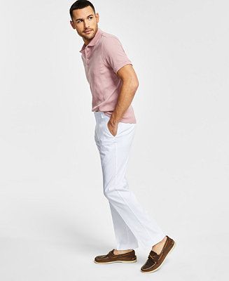 Men's Modern-Fit TH Flex Stretch Solid Performance Pants | Macy's