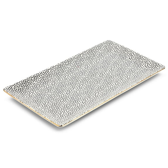 Thyme & Table Stoneware Rectangular Serve Platter, Dot Collection | Walmart (US)