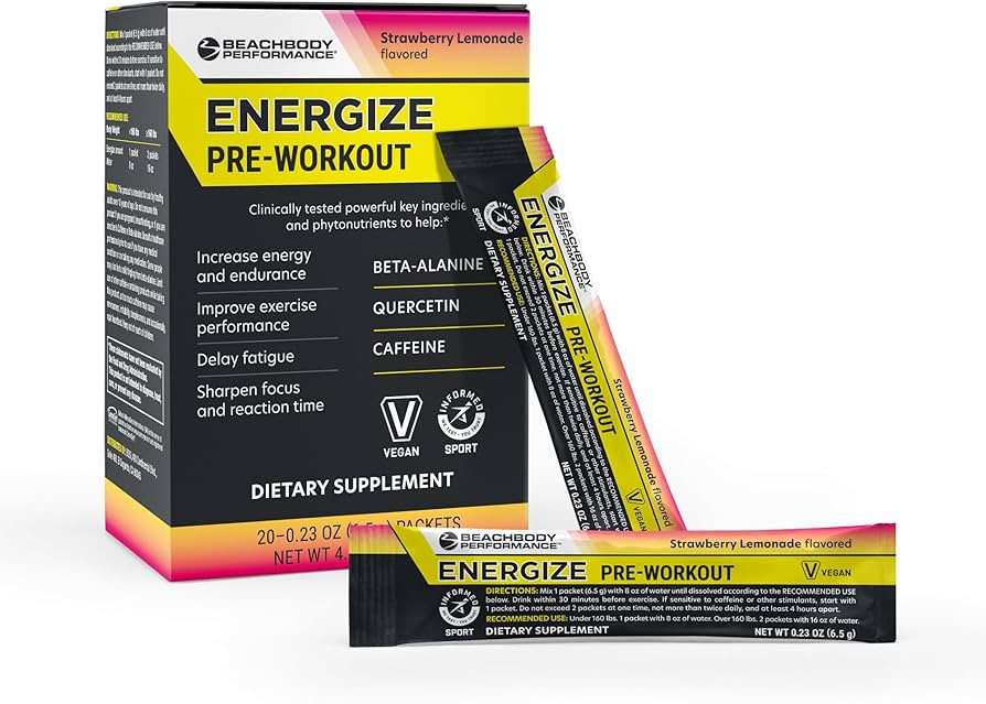 BODi Energize Pre Workout Powder - Beta-Alanine, Quercetin & Low-Dose Caffeine Formula for Enhanc... | Amazon (US)