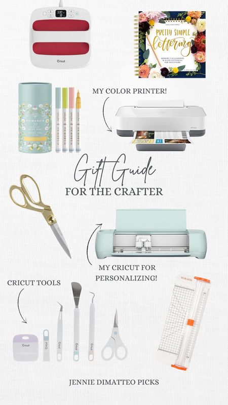 Gift guide for the crafter, press, printer, cricut, creative, tools, scissors 

#LTKHoliday #LTKSeasonal #LTKGiftGuide