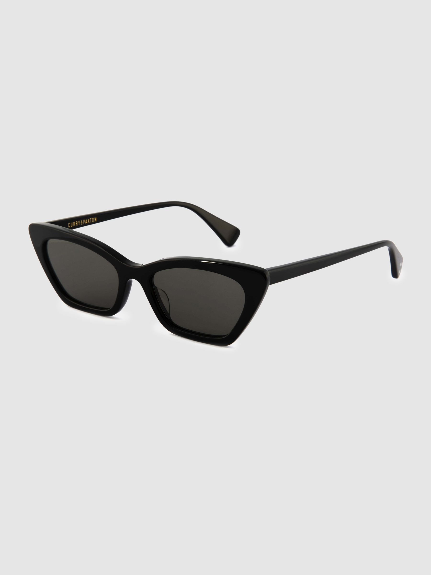 Reiss Curry and Paxton Cat Eye Sunglasses in Black - REISS | Reiss UK
