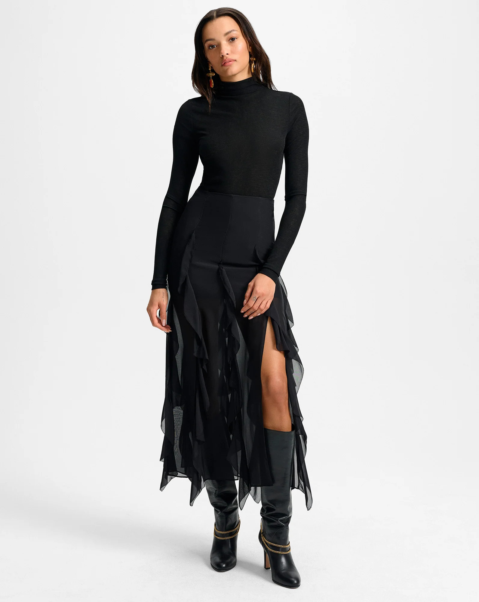 Ava Silk Maxi Skirt | Veronica Beard