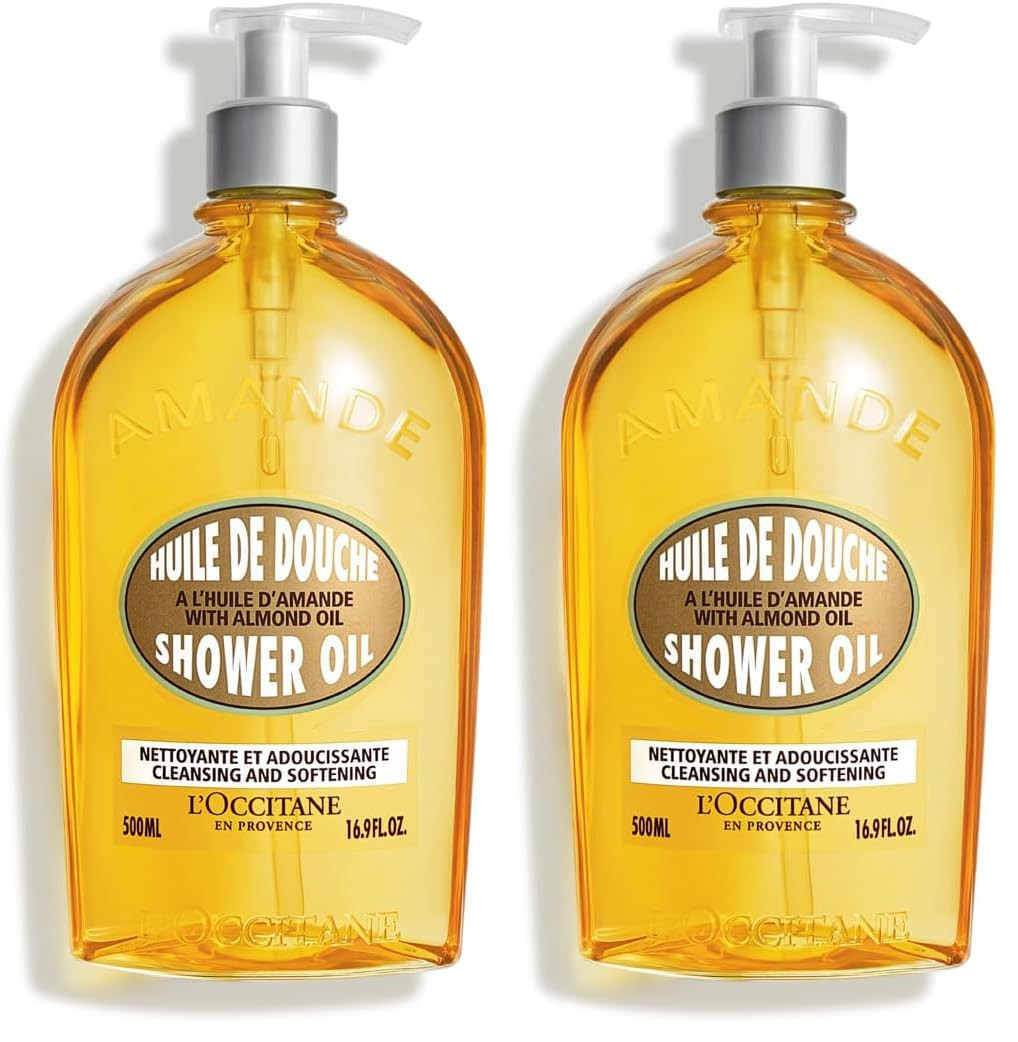 L'OCCITANE Almond Shower Oil, Cleansing Body Wash & Shaving Base, Vegan | Amazon (US)