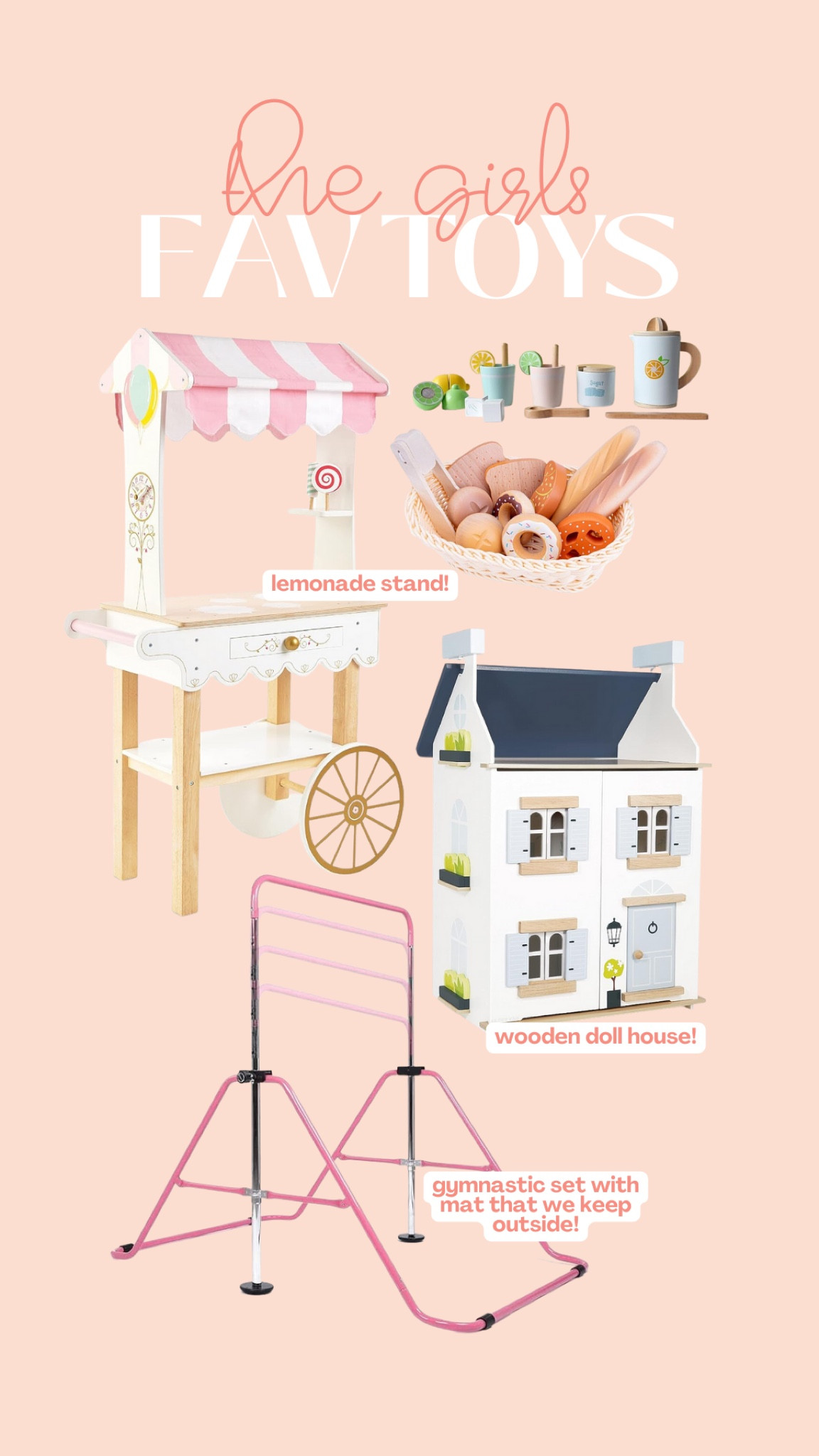 The girls favorite toys!! Our exact ones are unavailable, but there are super similar!! 🩷🩷🩷

#LTKGiftGuide #LTKfamily #LTKhome