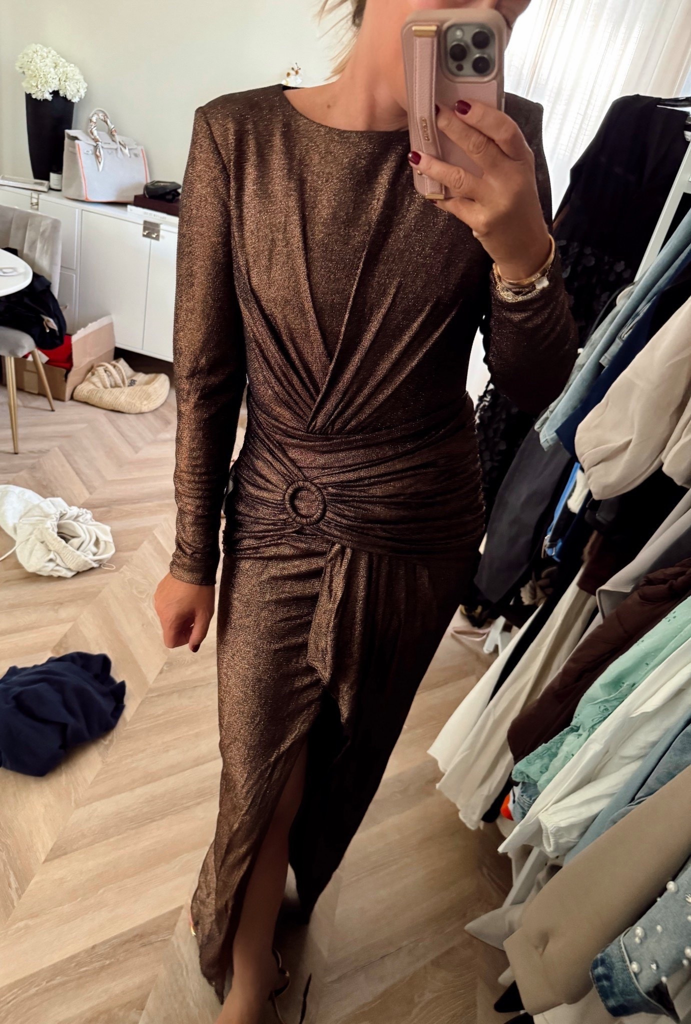 Another great formal dress for NYE!  I’m in small. Very comfy and gorg on. 🤎

Dress. Brown dress. Long dress. Formal dress. New Year’s Eve. New years. Wedding guest. 

#LTKWedding #LTKHoliday #LTKSeasonal