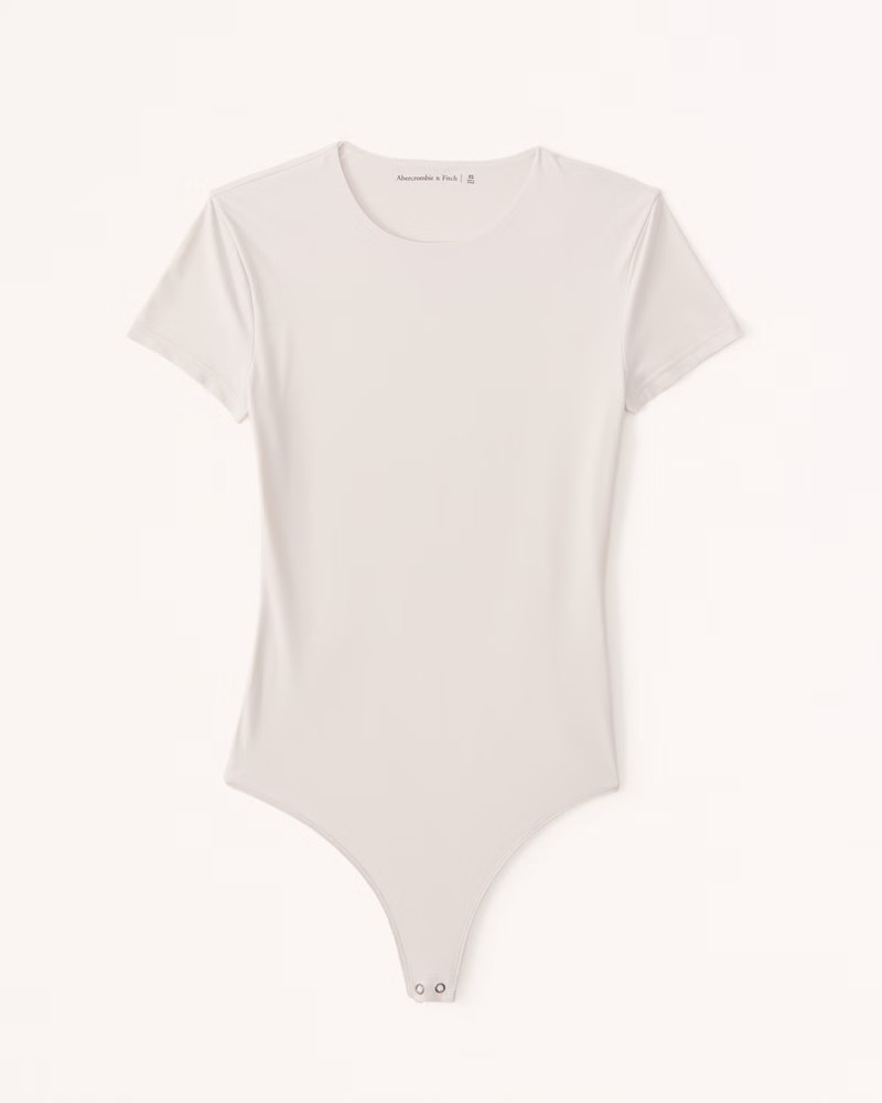 Women's Soft Matte Seamless Tee Bodysuit | Women's Tops | Abercrombie.com | Abercrombie & Fitch (US)