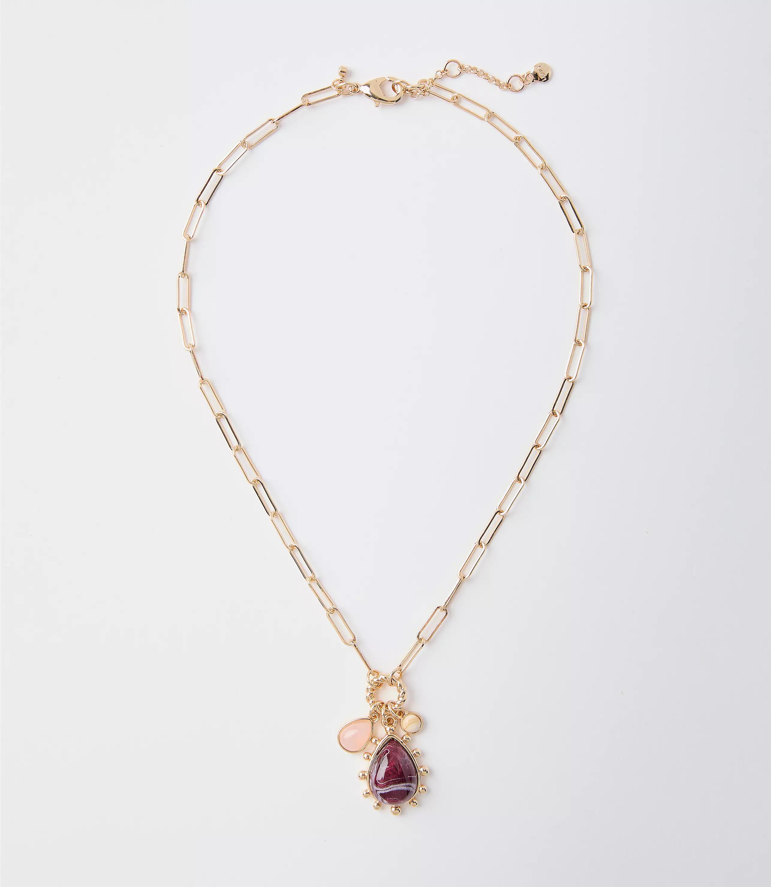 Marbleized Cluster Necklace | LOFT