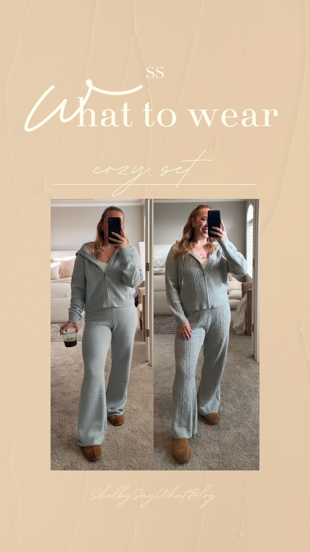 Midsize Cozy Matching Sets 🩵❄️ Size 10 | M/L | 5'3" 

 #LTKootd #LTKSeasonal #LTKMidsize