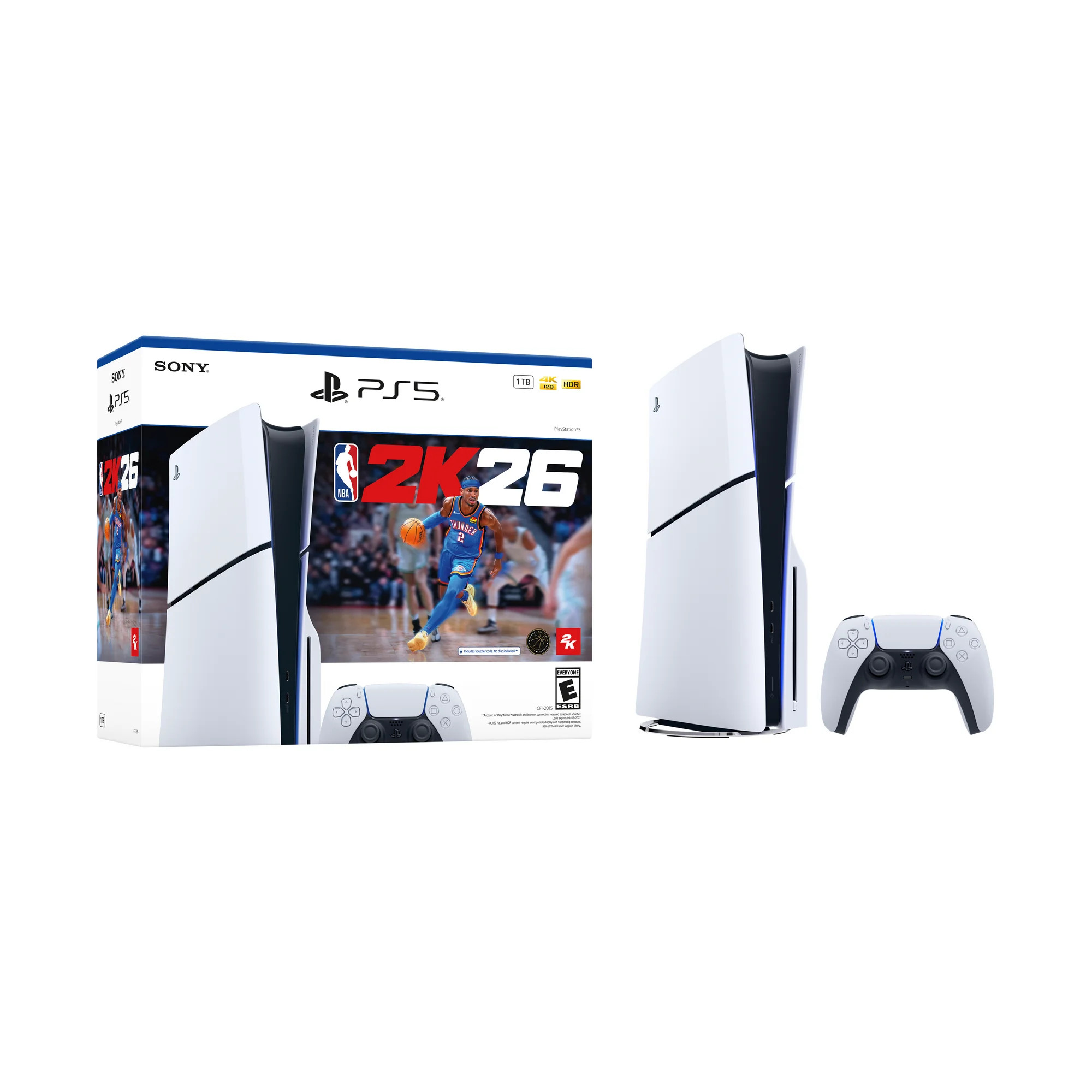PlayStation 5 Disc Console Slim with NBA 2K26 | Walmart (US)