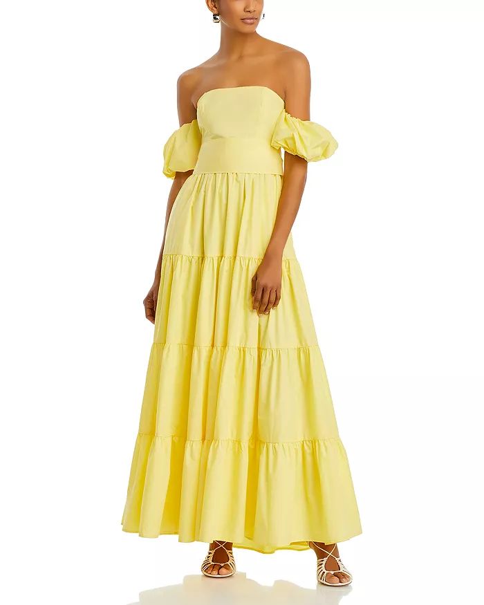 AQUA Off-the-Shoulder Maxi Dress - 100% Exclusive Women - Bloomingdale's | Bloomingdale's (US)
