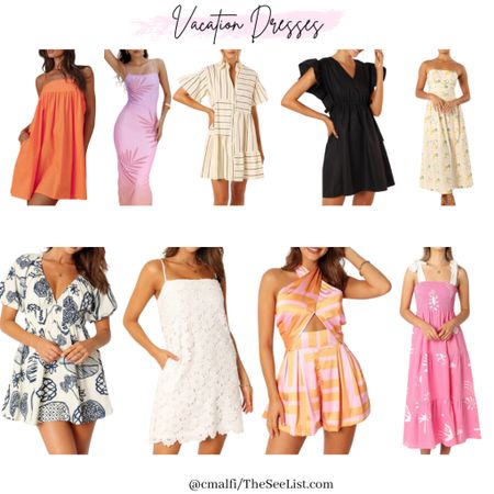 Vacation dresses. Spring Dresses. 

#LTKtravel #LTKfindsunder100 #LTKwedding