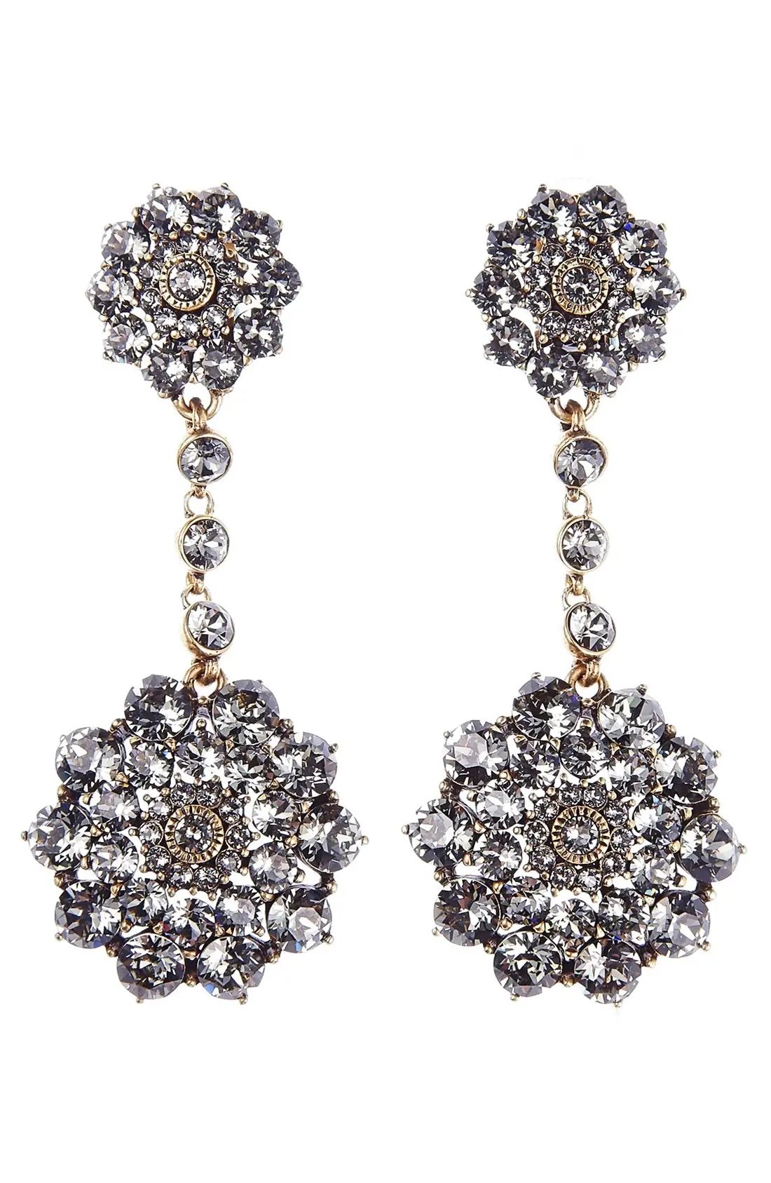Oscar de la Renta 'Classic Jeweled' Swarovski Crystal Drop Earrings | Nordstrom