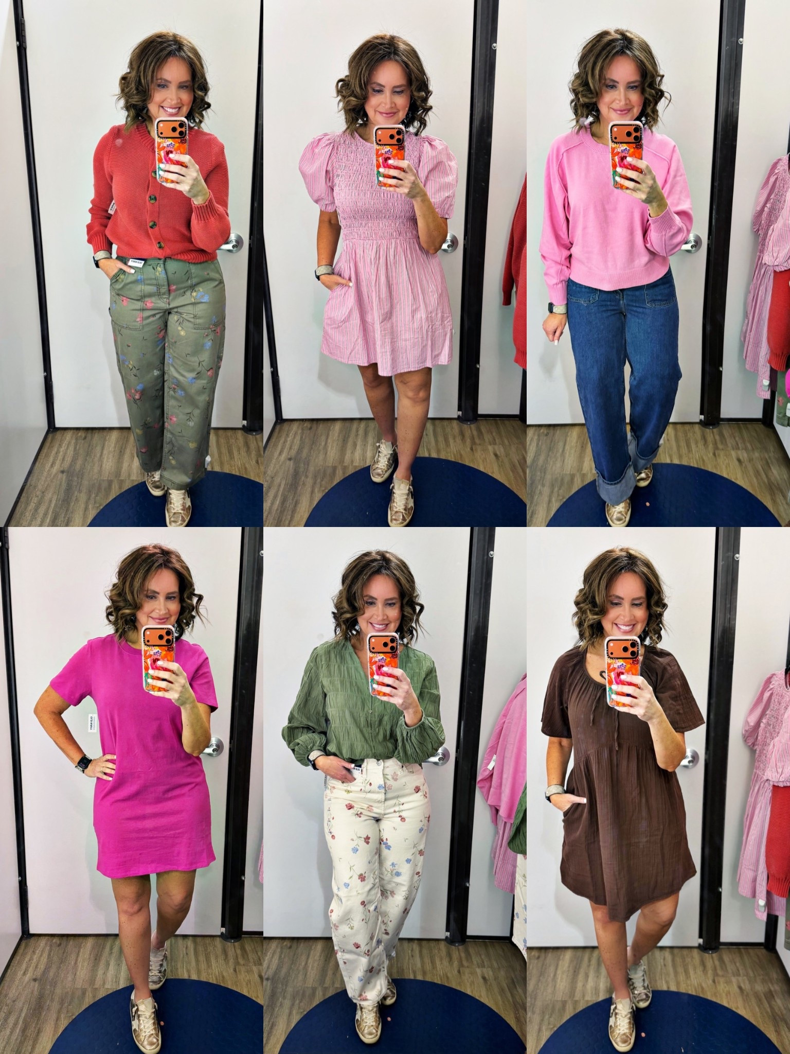 Old Navy is 40% - 50% off today!

Brown dress runs big - I sized down to XS
Size down if in between sizes in the T-shirt dress 
Everything else runs true to size 


Spring break outfits 
Floral jeans 
Spring cardigan 
Tshirt dress 