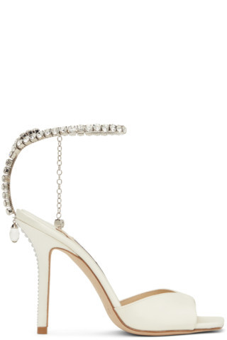 White Saeda 100 Heeled Sandals | SSENSE