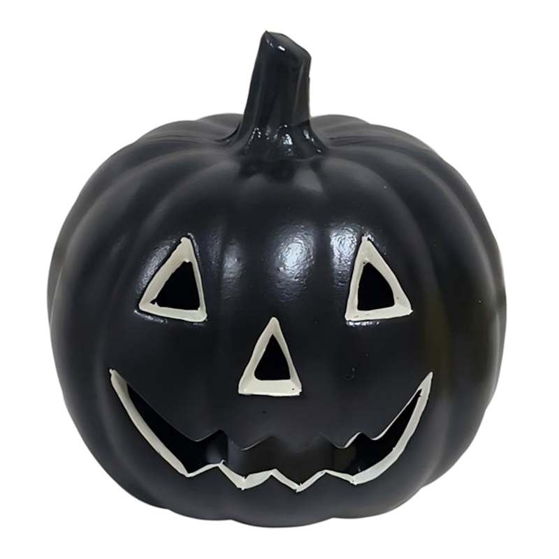 Black Blow Mold Pumpkin Light, 4" | At Home