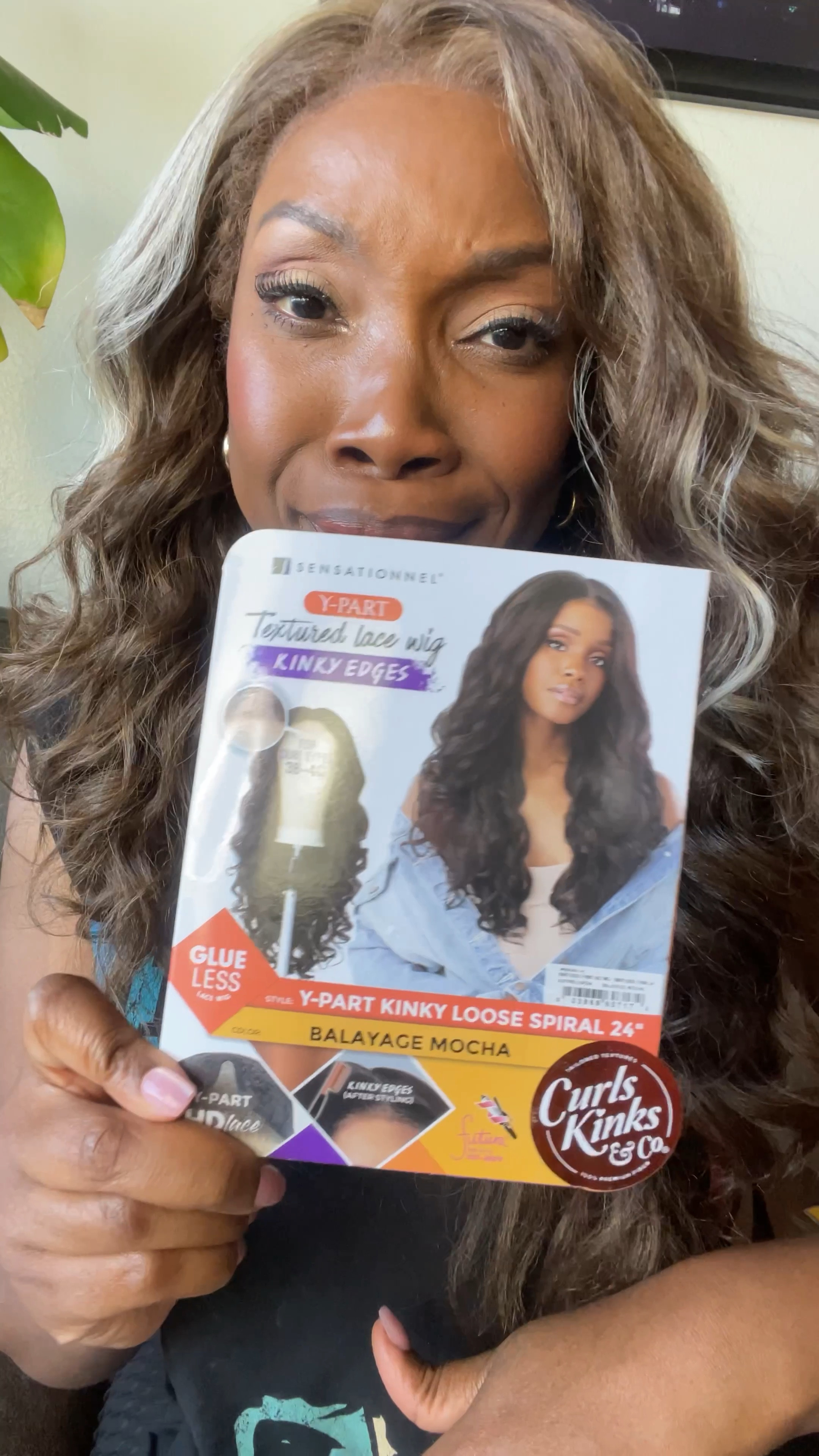 Sensationnel Kinky Edges Glueless Y-Part HD Lace Front Wig -KINKY LOOSE SPIRAL 24" & Dope Shirt

#LTKBeauty