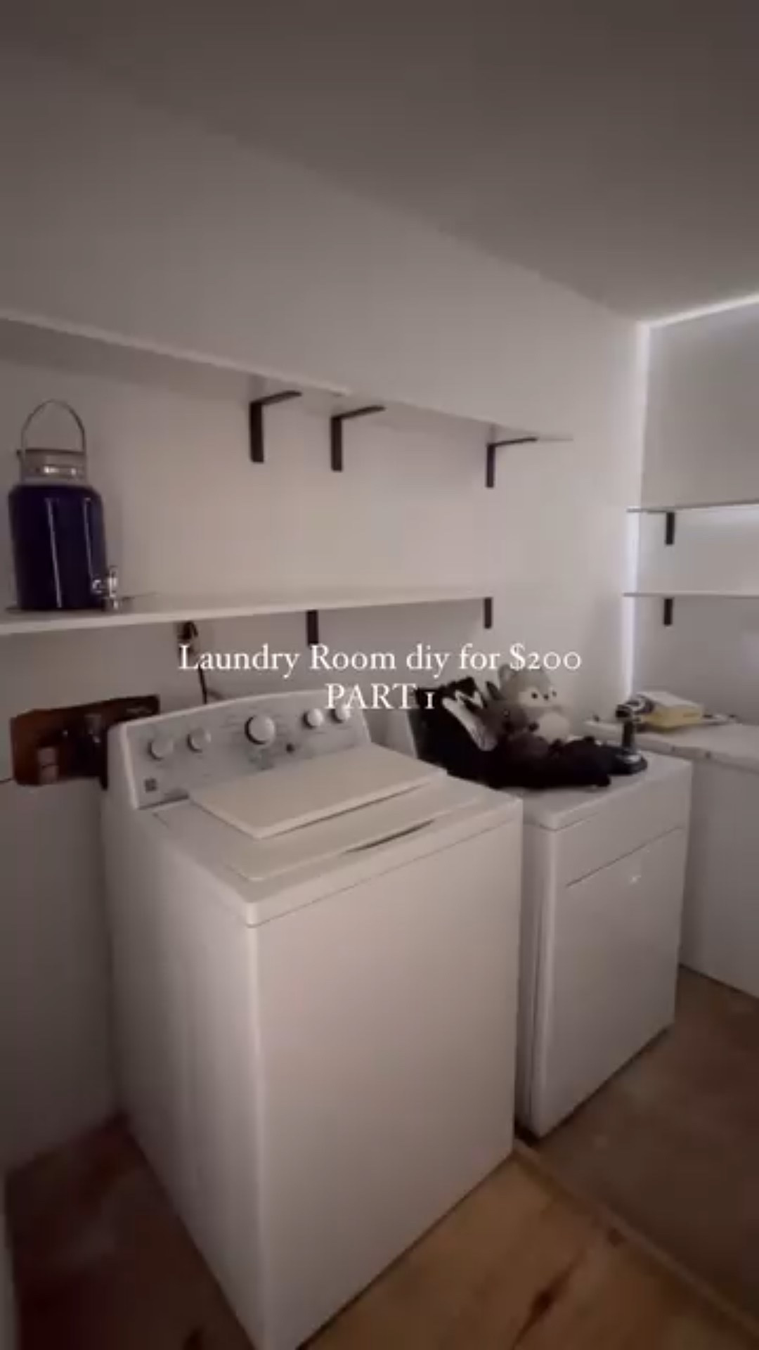 Under $200 Laundry Room DIY! Everything I used to transform this old dated dirty 1950s room to an extremely affordable first home own modern laundry room!

#LTKHome #LTKSaleAlert #LTKStyleTip