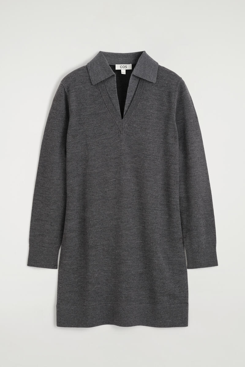 Merino Wool Mini Polo Dress | COS UK