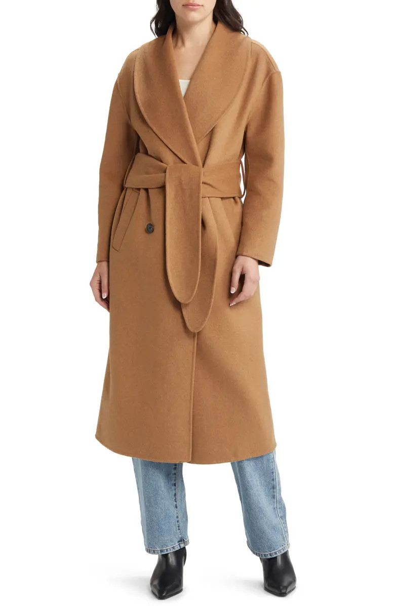 Avec Les Filles Belted Double Breasted Coat | Nordstrom | Nordstrom