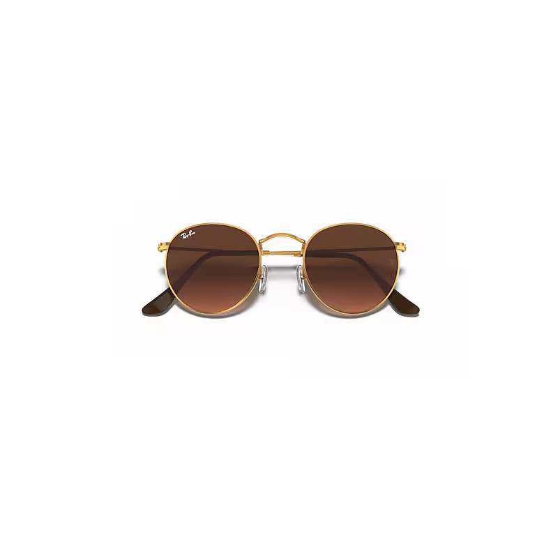 Ray-Ban Round Metal Sunglasses Light Bronze Frame Pink Lenses 50-21 | Ray-Ban (US)