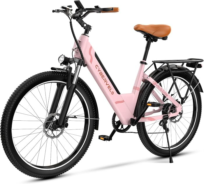 Aelith 26" Electric Bike for Adults – Powerful 1000W Motor, 48V Removable Battery, 7-Speed, Front Suspension & LCD Display – Commuter and Mountain EBike for Women | Amazon (US)