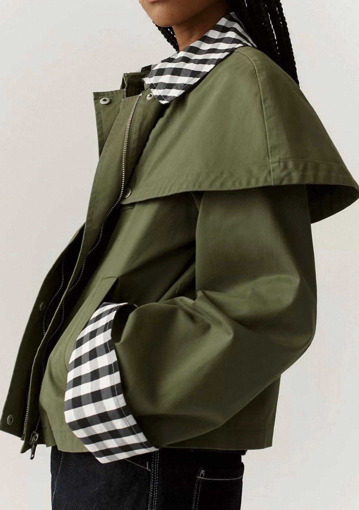 Gingham lined jacket 

#LTKmomlife #LTKootd