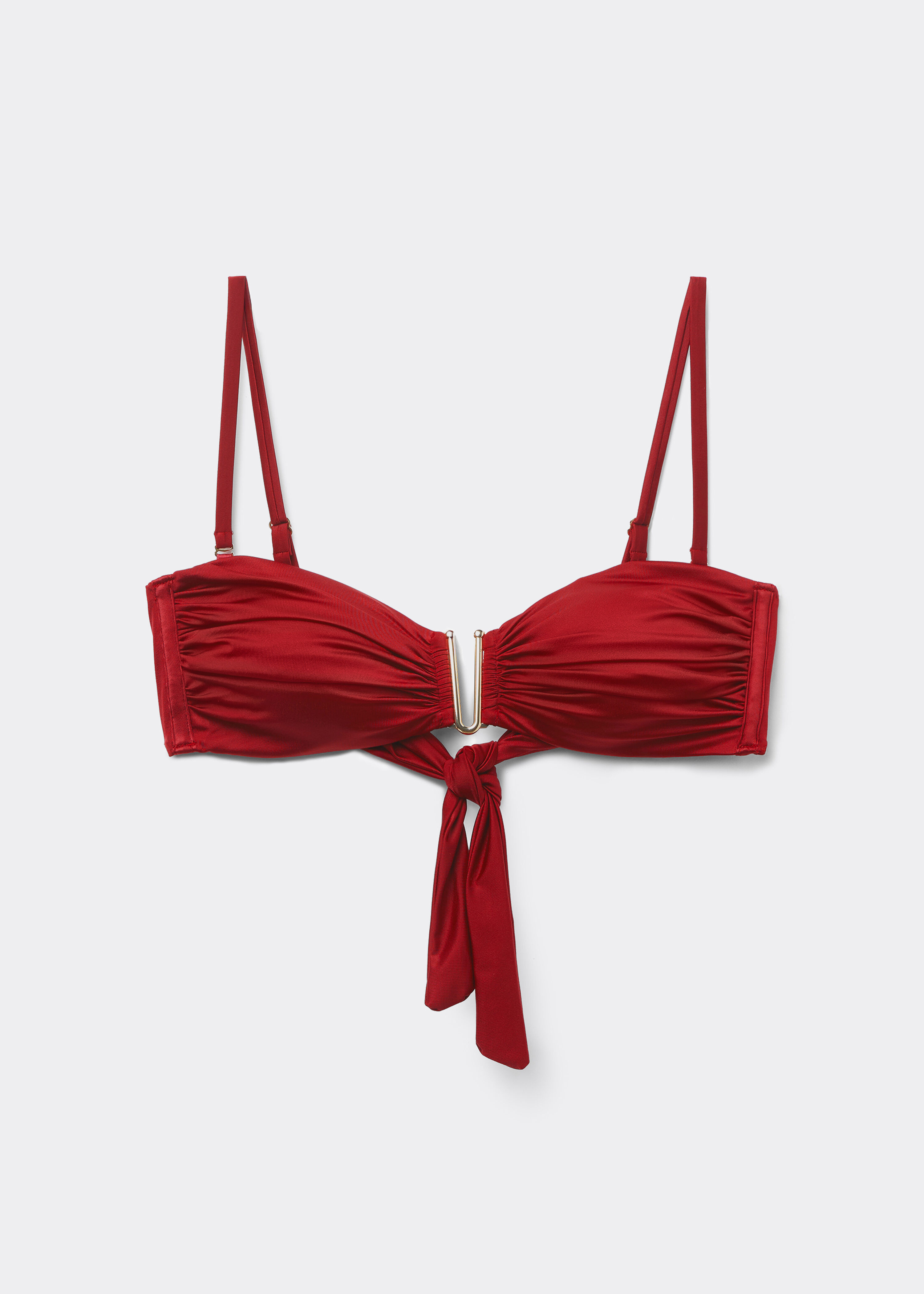 Bandeau Bikini Top Shiny Satin | Calzedonia US