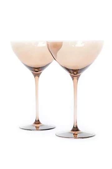 Estelle Colored Glass Martini Set | Anthropologie (US)