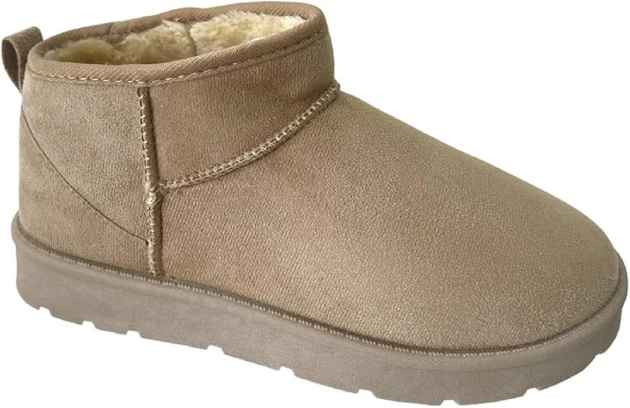 sole london LADIES FLAT WARM WOMENS WINTER FAUX FUR LINED SNUGG ANKLE SHOES BOOTS | Amazon (UK)