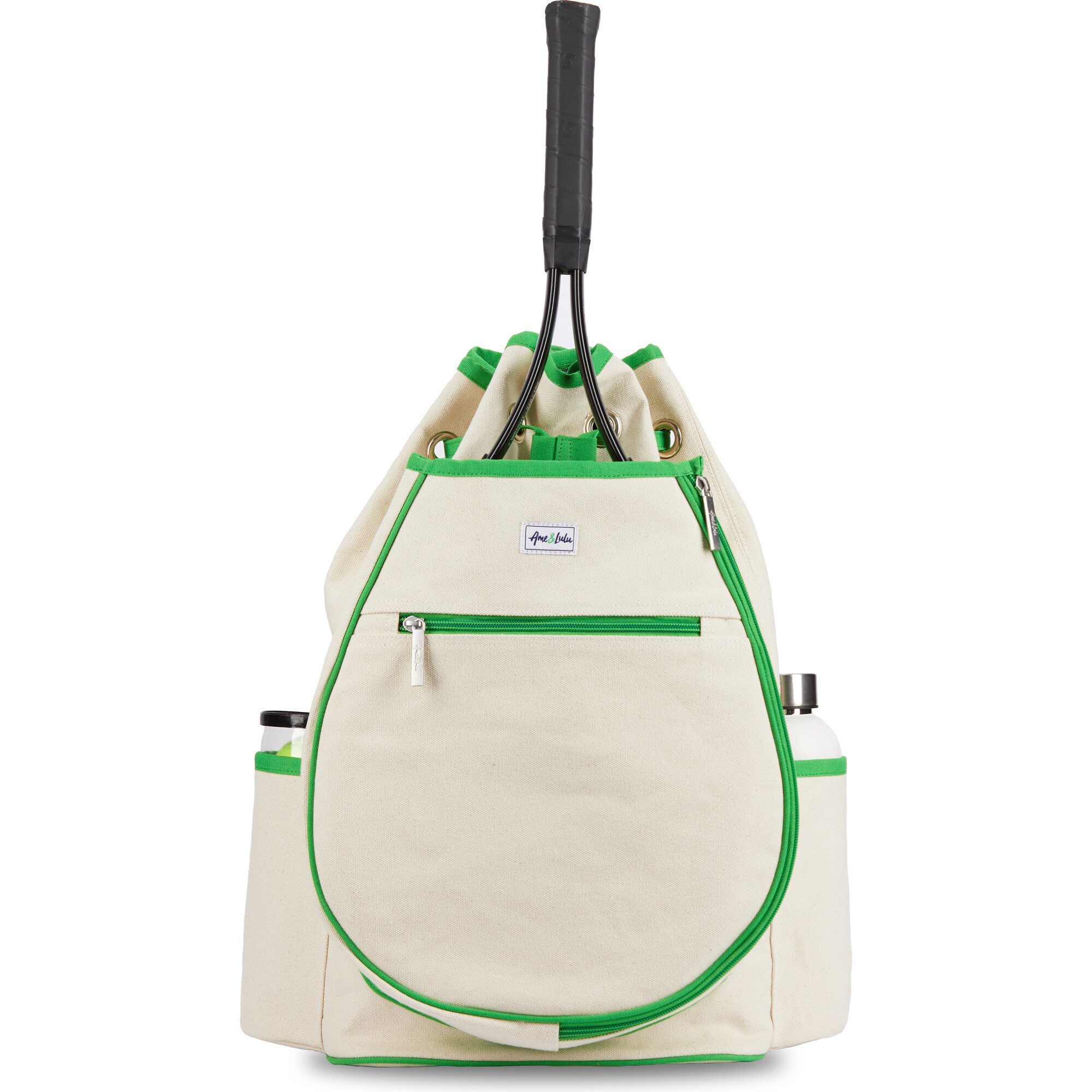 Hamptons Tennis Backpack, Limeade | Maisonette