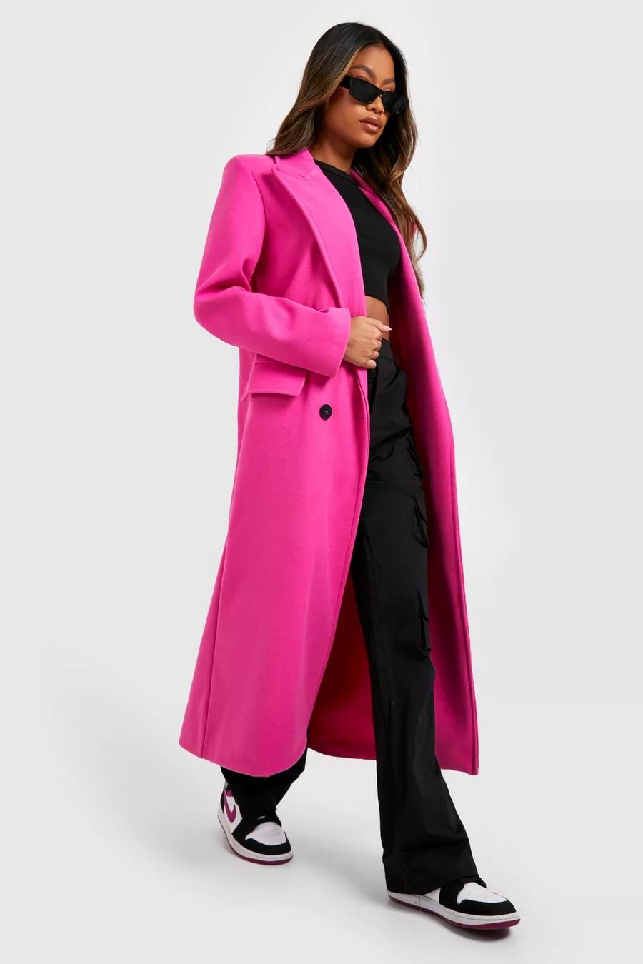 Longline Tailored Coat | Boohoo.com (US & CA)