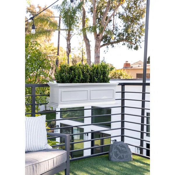Abram Self-Watering Plastic Railing Planter | Wayfair Professional