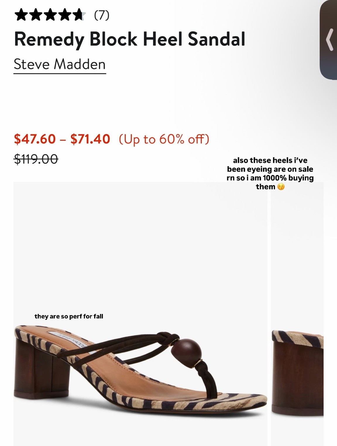 these heels i’ve been eyeing are on sale and SO perfect for fall 🤎🦓🍂 @Steve Madden US