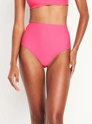 High-Waisted French-Cut Bikini Swim Bottoms | Old Navy (US)