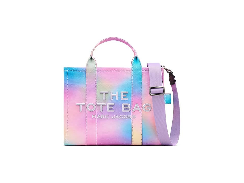 Marc Jacobs The Airbrush Canvas Medium Tote Bag Tote Handbags Blue, Canvas/Cotton | Zappos