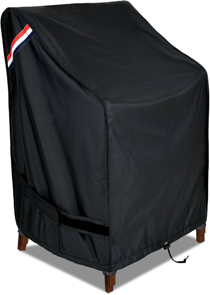 KylinLucky Stackable Patio Chairs Covers Waterproof 25W x 25D x 47H inches 1pack, Outdoor Furnitu... | Amazon (US)