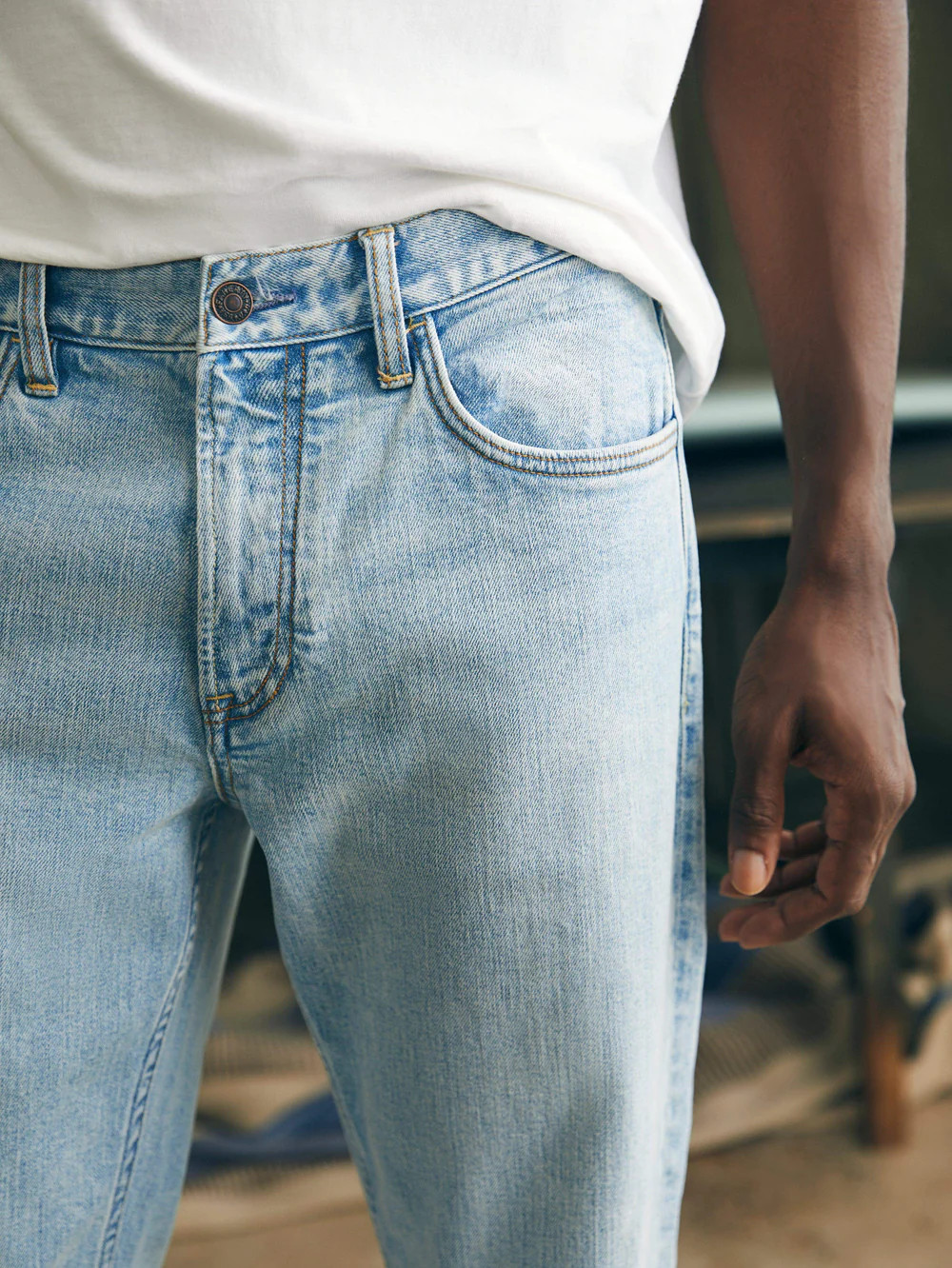 Organic Cotton Slim Straight Denim | Faherty