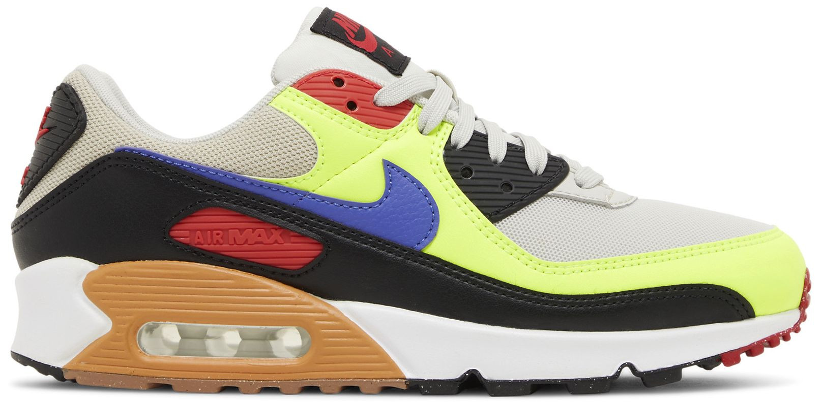Wmns Air Max 90 'Volt Light Bone Ultramarine' | GOAT