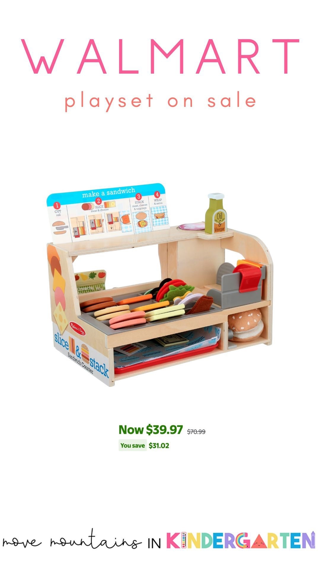 Melissa & Doug burger playset on sale right now, great gift for your young kiddos!

#LTKGiftGuide #LTKSaleAlert #LTKKids