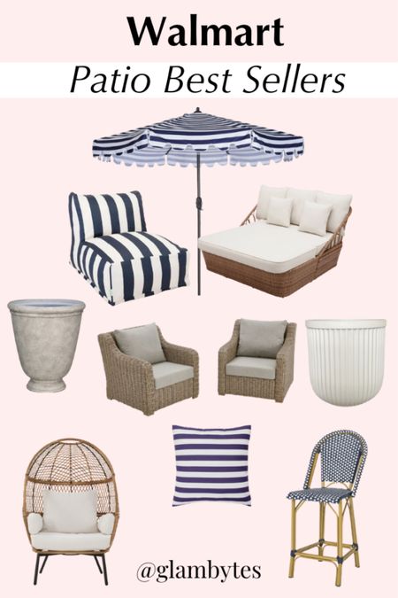 Walmart patio best sellers 
Lounger, day bed, outdoor, stool, egg chair, planter, outdoor furniture  

#LTKhome #LTKSeasonal